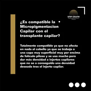 Es compatible el injerto capilar y la Micropigmentacion?
Ahí ☝️os dejo la respuesta para que salgáis