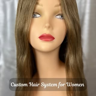 Custom-made from base to color—this custom made full cap hair system was built just for her.
French 