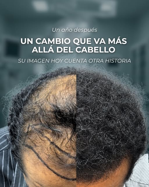 Un año después, el cambio habla por sí solo. ✨

Un trasplante capilar que logró recuperar cobertura,