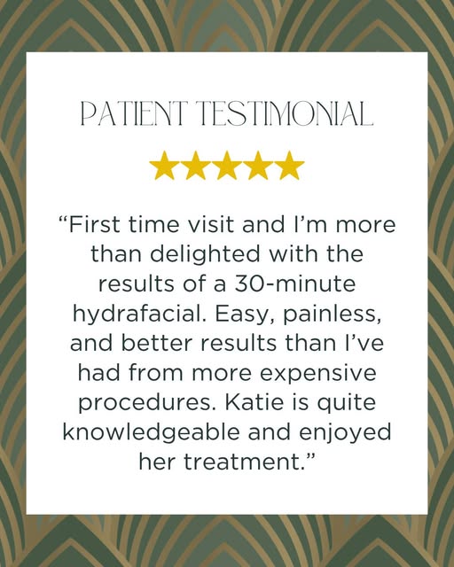 PATIENT TESTIMONIAL ⭐⭐⭐⭐⭐
"First time visit and I’m more than delighted with the results of a 30 min