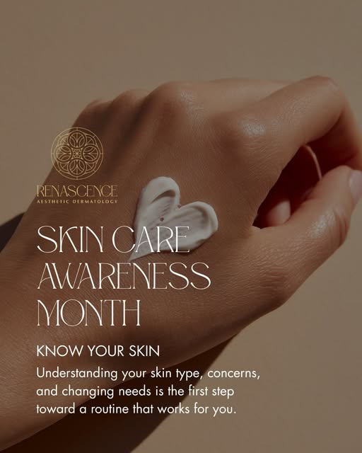 It’s Skin Care Awareness Month! 🤍
Your skin changes with age, seasons, hormones, and lifestyle, whi