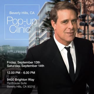 Dr Colbert will be in LA for his pop-up clinic on Friday, September 13th and Saturday, September 14t