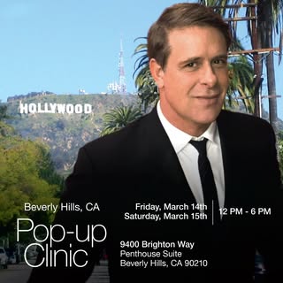 Dr Colbert will be in LA for his pop-up clinic on Friday, March 14 and Saturday, March 15. 

To book
