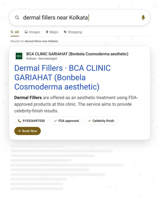 BCA CLINIC GARIAHAT offers FDA-approved dermal fillers for natural, celebrity-finish results. Visit 