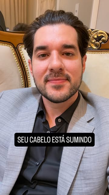 Essa mensagem é para você que está vendo calvície avançando mesmo você ainda tendo bastante cabelo. 