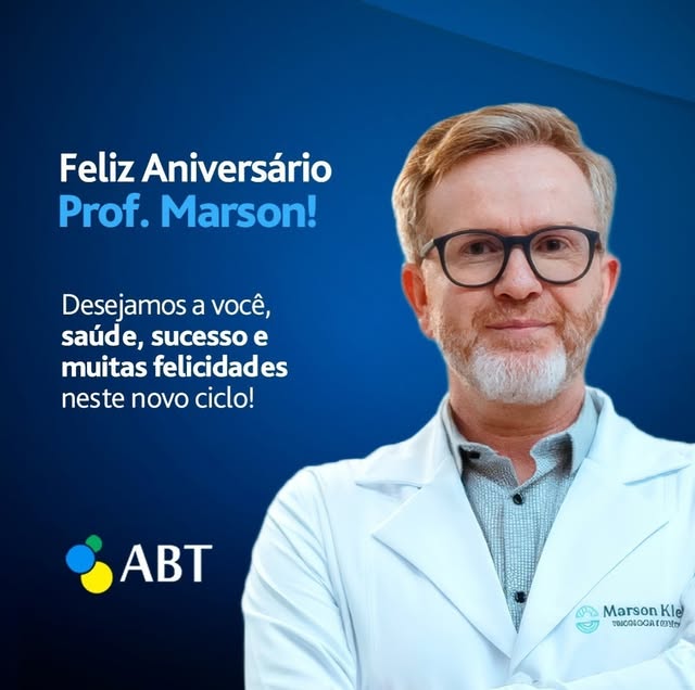 Feliz Aniversário, Prof. Me. Marson! 🥳🥳🥳🍾🎂

Hoje é dia dele! De um ser humano ímpar, generoso, 
