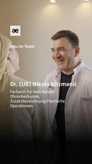 Dr. (UB) Nikola Krizmanić ist ausgewiesener Spezialist für ästhetische und funktionelle Nasenkorrekt