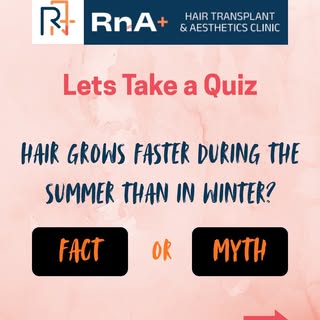 Think you know everything about hair loss? 🤔
Let’s test your knowledge with this quick Fact vs Myth