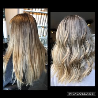 A huge transformation for our birthday girl yesterday. Complete restyle and colour change. This is a
