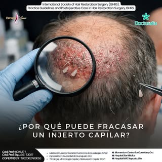 💇‍♀️🧠 ¿Por qué puede “fallar” un injerto capilar?
La realidad es que no siempre es por la técnica.