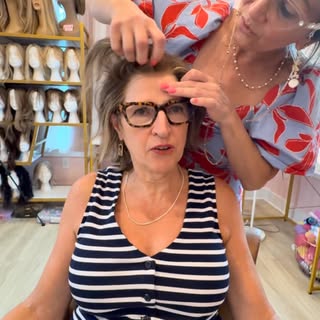 Beautiful human hair 100% hand-tied wig. And beautiful client! #wigs