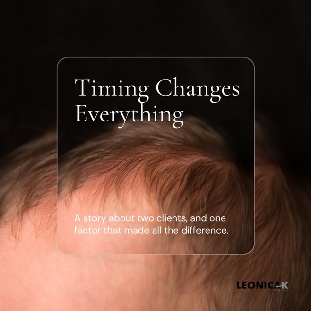 Timing matters more than most people realise when it comes to hair concerns 

Early in her career, L