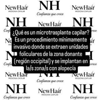 ¿Qué es un microtrasplante capilar?
Es un procedimiento mínimamente invasivo donde se extraen unidad
