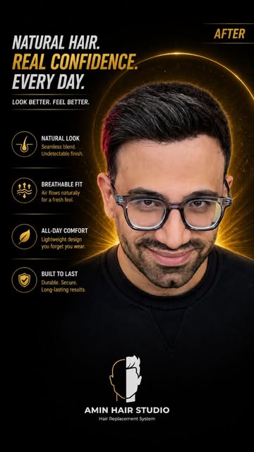 A great hair system shouldn’t make people ask, “Is that a hair system?”
It should simply look like y