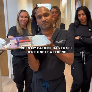 The "I'm doing great, thanks for asking" starter pack. 💅😂 Dr. Biswas @dr.biswasaesthetics is here 