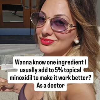 Why do I sometimes add tretinoin to topical minoxidil? 👇

Topical minoxidil isn’t active as soon as