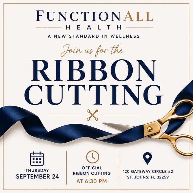 FunctionALL Health GRAND OPENING + OFFICIAL
RIBBON CUTTING 

We’re excited to officially open the do