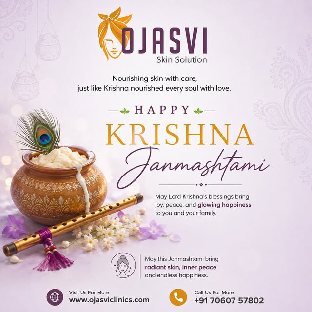 श्रीकृष्ण की मधुर मुस्कान आपके जीवन में खुशियाँ, प्रेम और शांति भर दे।
आप सभी को श्रीकृष्ण जन्माष्टम