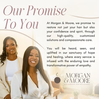 Ready to reclaim your confidence? Look no further than Morgan & Moore! 

Our promise goes beyond jus