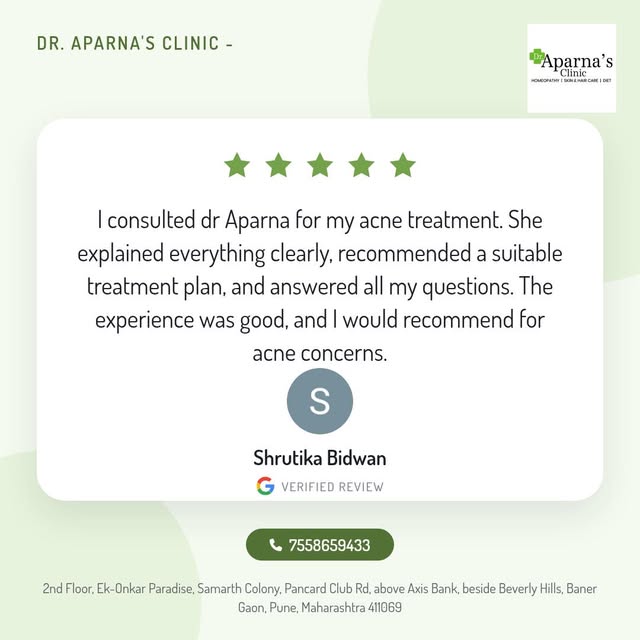 Shrutika Bidwan's glowing skin is a testament to the exceptional services at Dr. Aparna's Clinic in 