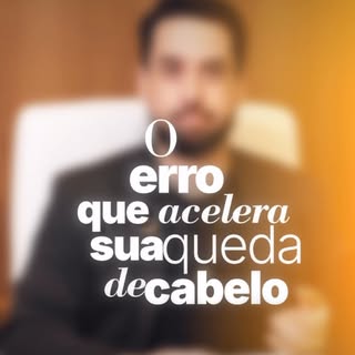 Você sabia que esse é o maior erro na sua queda de cabelo? 
#Saiba mais !