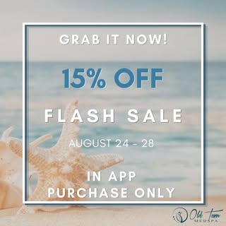 Flash Sale Alert ‼️ You don’t want to miss this! 🌴🤫 
By downloading our app, Repeat MD Patient Rew