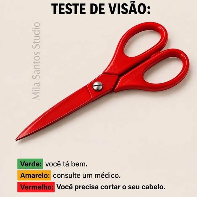 Se você enxergou uma tesoura vermelha… já sabe, né? 😅

A mensagem é clara: tá na hora de dar aquele