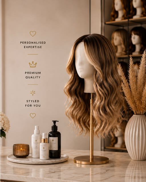 ✨ Beautiful hair, made personal.

From expert guidance to premium-quality wigs and professional styl