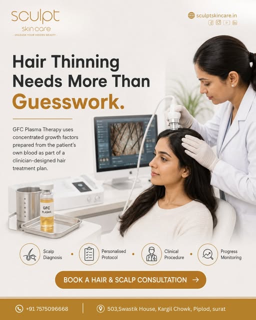 Hair thinning needs scientific care, not everyday guesswork. 💆‍♀️✨

Relying on random anti-hair-fal