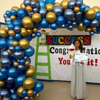 I'm so Proud of you my Princess for your graduation, remember elementary school was just the begging