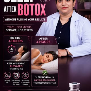 Panicking about ruining your Botox while you sleep? Take a deep breath. 😴✨

One of the biggest post
