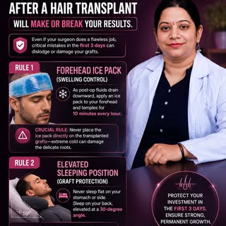 The first 72 hours after a hair transplant will make or break your results. 🚨🌱

Even if your surge