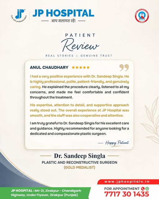 🌟 A Patient’s Trust, A Doctor’s Commitment

At JP Hospital, every patient’s experience matters. We 