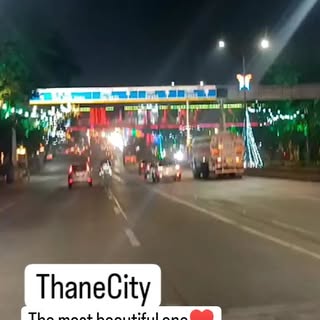 The best one , the most lit one , one of a kind Thane City where the whole city is lightened up.
#th