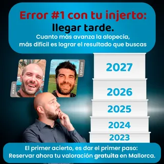 No esperes más. Comenta la palabra que quieras para reservar tu cita gratuita.
.
.
.
 #injertomallor