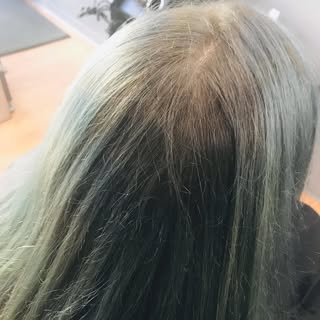 🦋fresh color for this lovely client💙 #blue #bluehair #paulmitchelpopxg