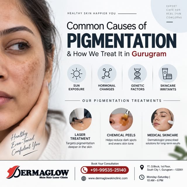 ✨ Pigmentation Treatment in Gurugram | Understand the Cause, Treat It Right

Pigmentation, dark spot