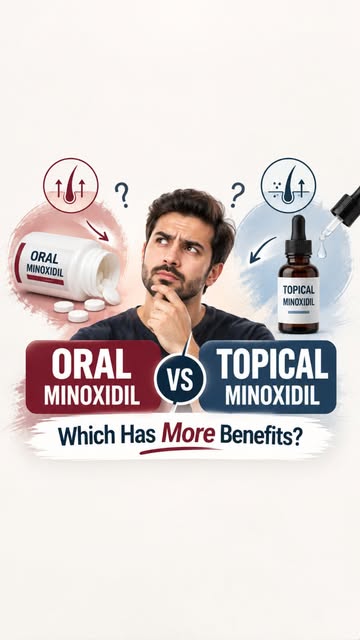 🎥 Oral Minoxidil vs Topical Minoxidil | What’s the Difference?

Minoxidil is commonly used in the m