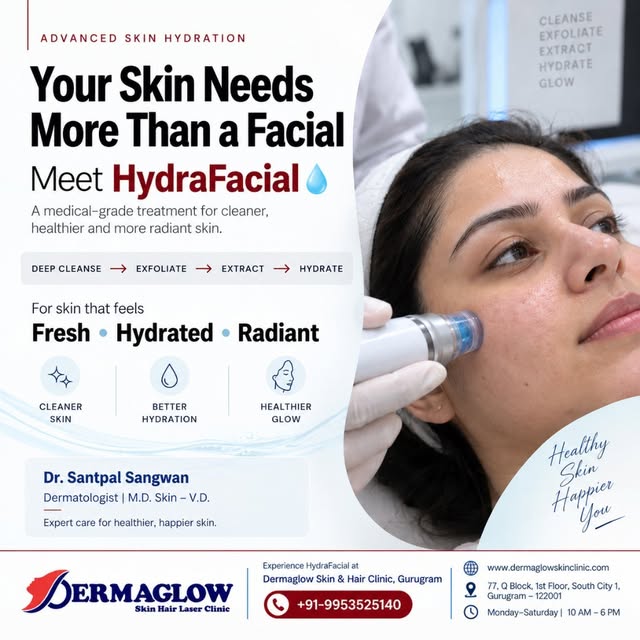 💧 Your Skin Needs More Than a Facial — Meet HydraFacial!

Looking for skin that feels fresh, deeply