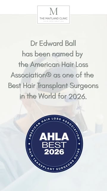 We are delighted to announce that Dr Ball has been recognised by the American Hair Loss Association®