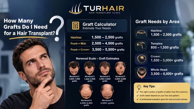 How Many Grafts Do You Need for a Hair Transplant? 🧑‍⚕️

There is no single graft number that is ri