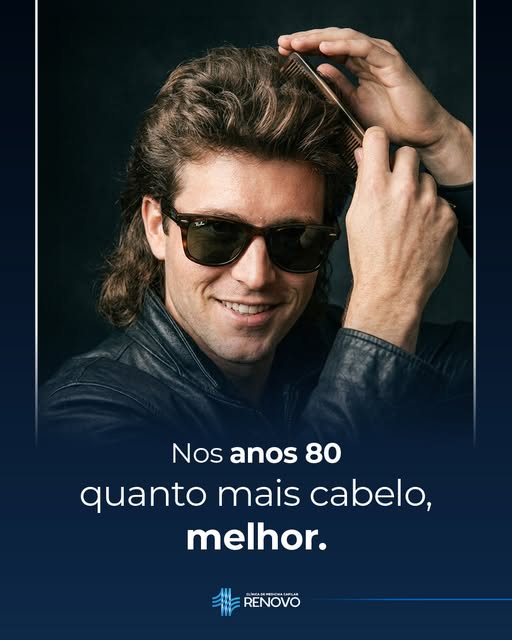 O cabelo pode voltar. Os anos 80, não!

O tempo passa e a linha capilar daquela época pode começar a