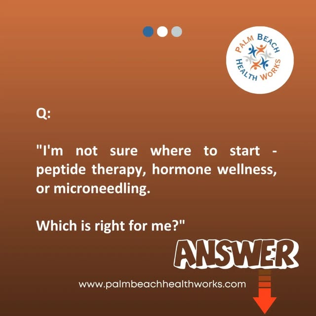 Answer:

You don't need to figure that out before you call. 

At Palm Beach Health Works, every well