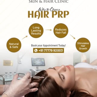 Say goodbye to hair fall and hello to confidence! 💫
Experience the power of PRP for stronger, healt
