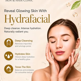 Glow deeper, hydrate better, and reveal your skin’s natural radiance with the power of HydraFacial. 