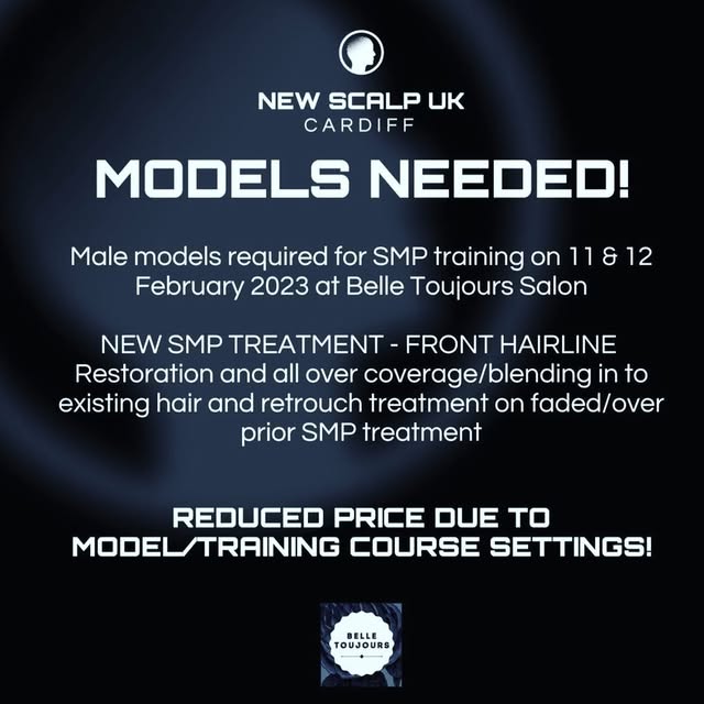 If you're interested in being an SMP model for our training on 11th and 12th February, please contac