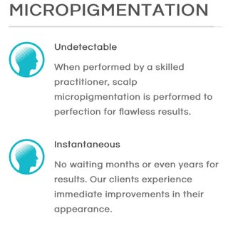 SMP fades over time….
Most clients will require a 4-6 year colour boost retouch / top up session to 