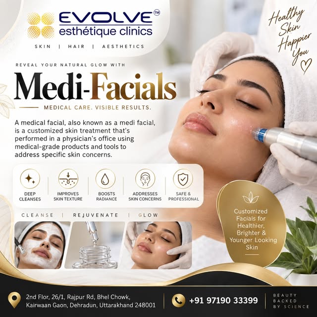 **Reveal Your Natural Glow with Medi-Facials!**

Give your skin the professional care it deserves wi