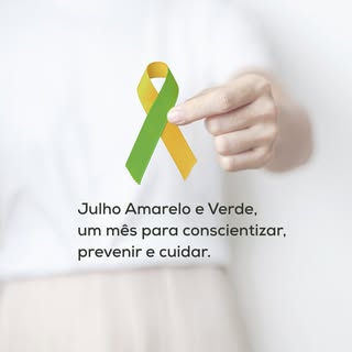Julho Amarelo e Verde é um convite à conscientização e ao cuidado com a saúde.

No Julho Amarelo e V