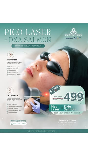 ✨ GLOWING SKIN STARTS HERE! ✨

Pico Laser + DNA Salmon dalam satu treatment untuk bantu kulit tampak